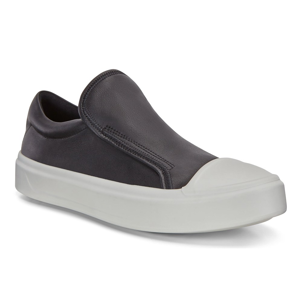 Womens Slip-On - ECCO Flexure T-Cap Sneakers - Black - 1896YXWPC